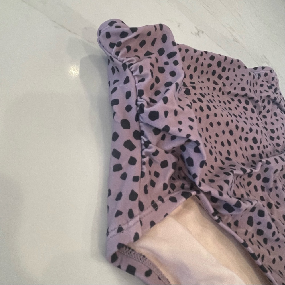 NWOT Kona Sol Purple with Black Spots  Bathing Suit Bottoms - Picture 3 of 8